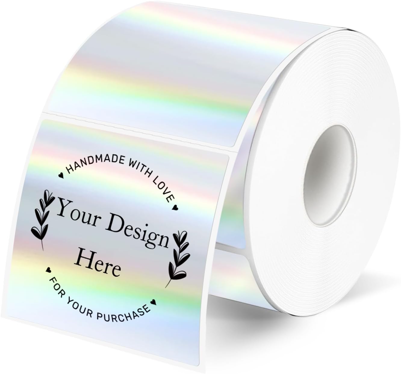 100- Holographic Small Business 2x2 Package Labels