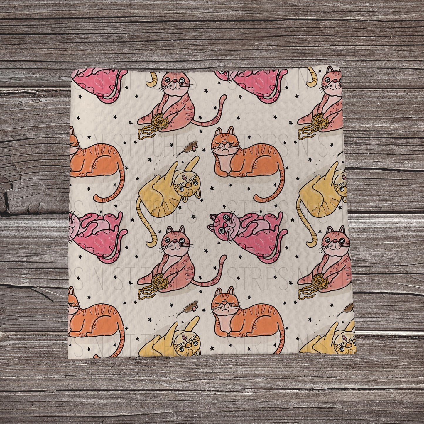 Sketchy Cats | Bullet Fabric Strip | Bow Making | Scrunchie | Headwraps