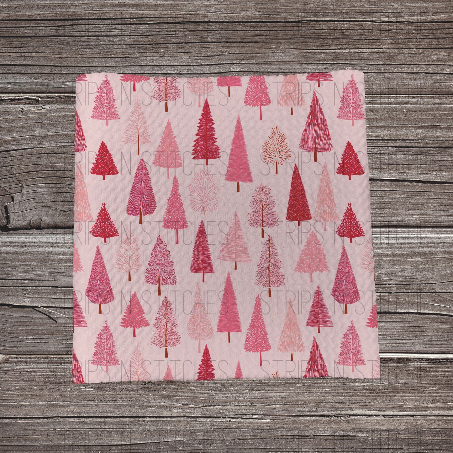 Stacked Pink Trees | Fabric Strip | Bow Making | Headwrap | Scrunchies