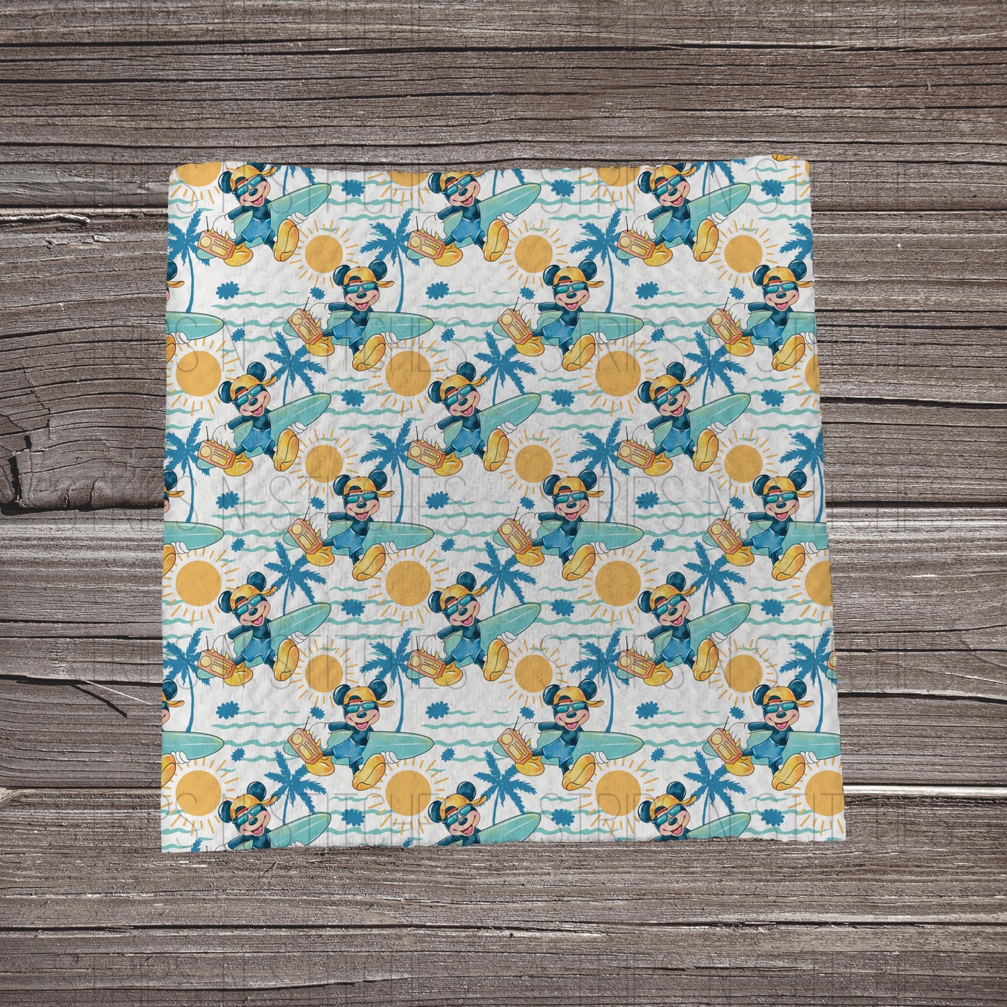 Surfing Boy Mouse | Fabric Strip- Bow Making- Headwrap- Scrunchies