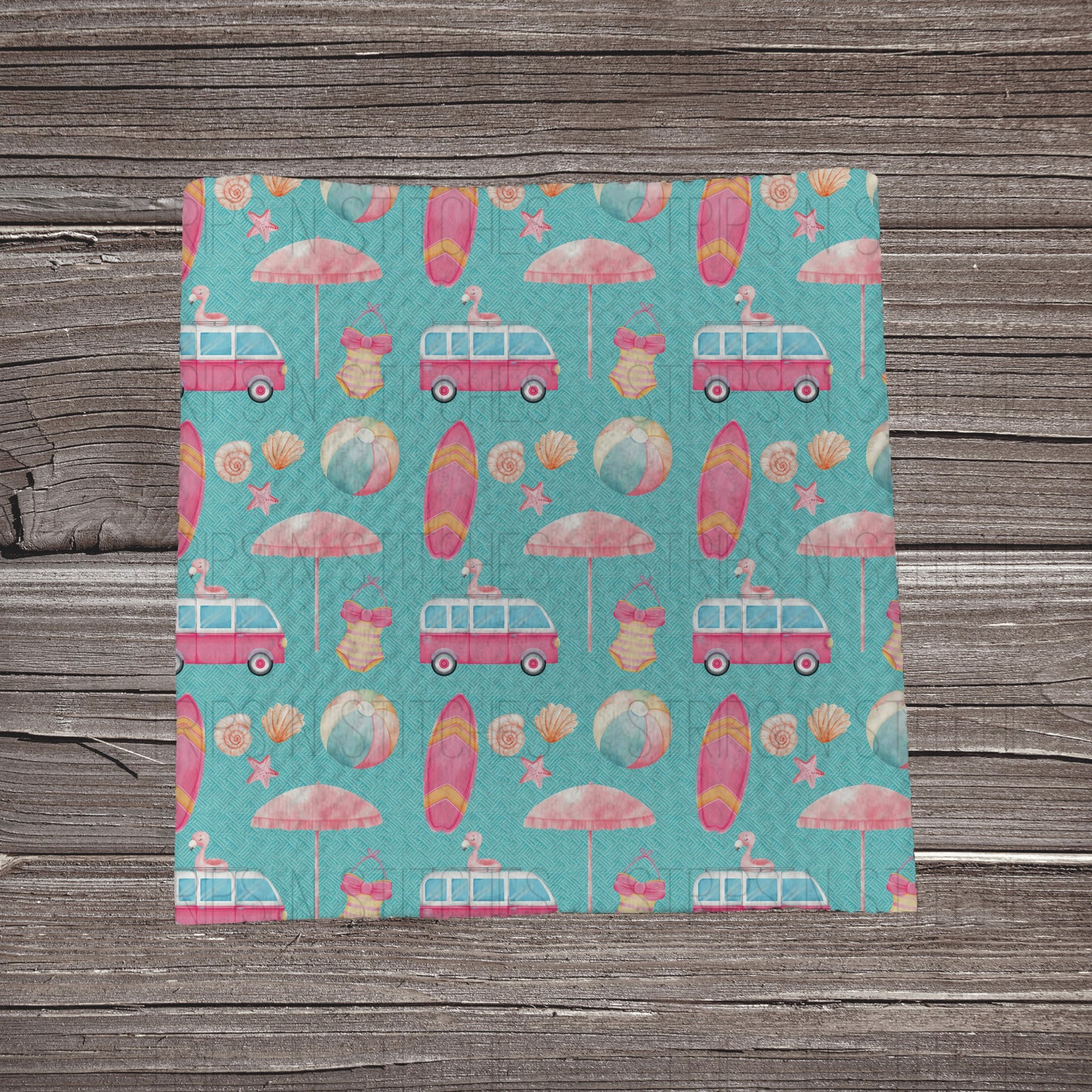 Teal Summer Fun | Fabric Strip | Bow Making | Headwrap | Scrunchies