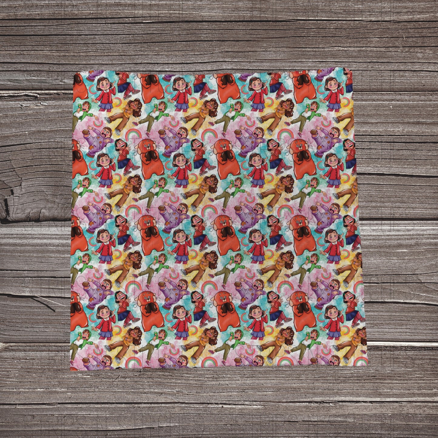 Watercolor Splatter Red | Fabric Strip- Bow Making- Headwrap- Scrunchies