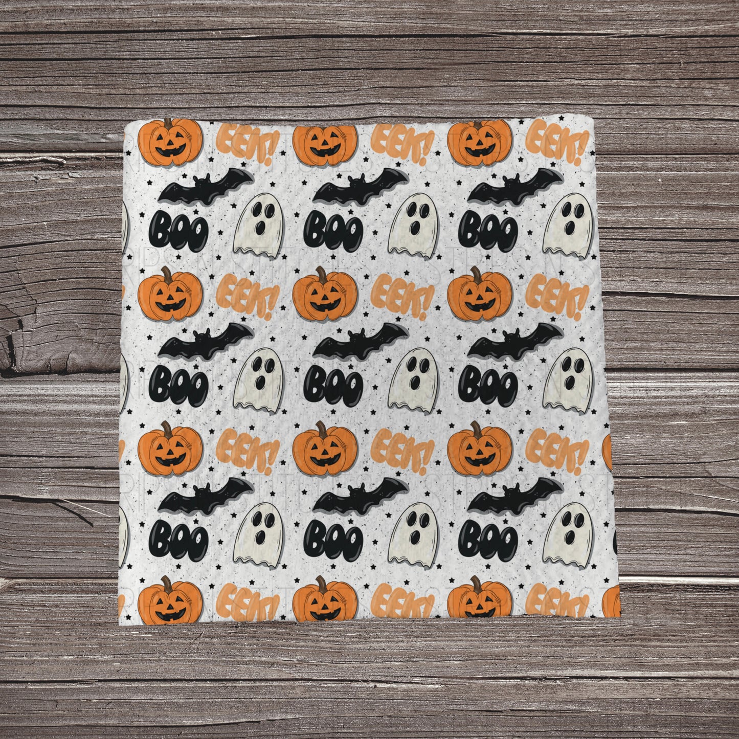 White Boo Ghosts & Pumpkins | Fabric Strip | Bow Making | Headwrap | Scrunchies