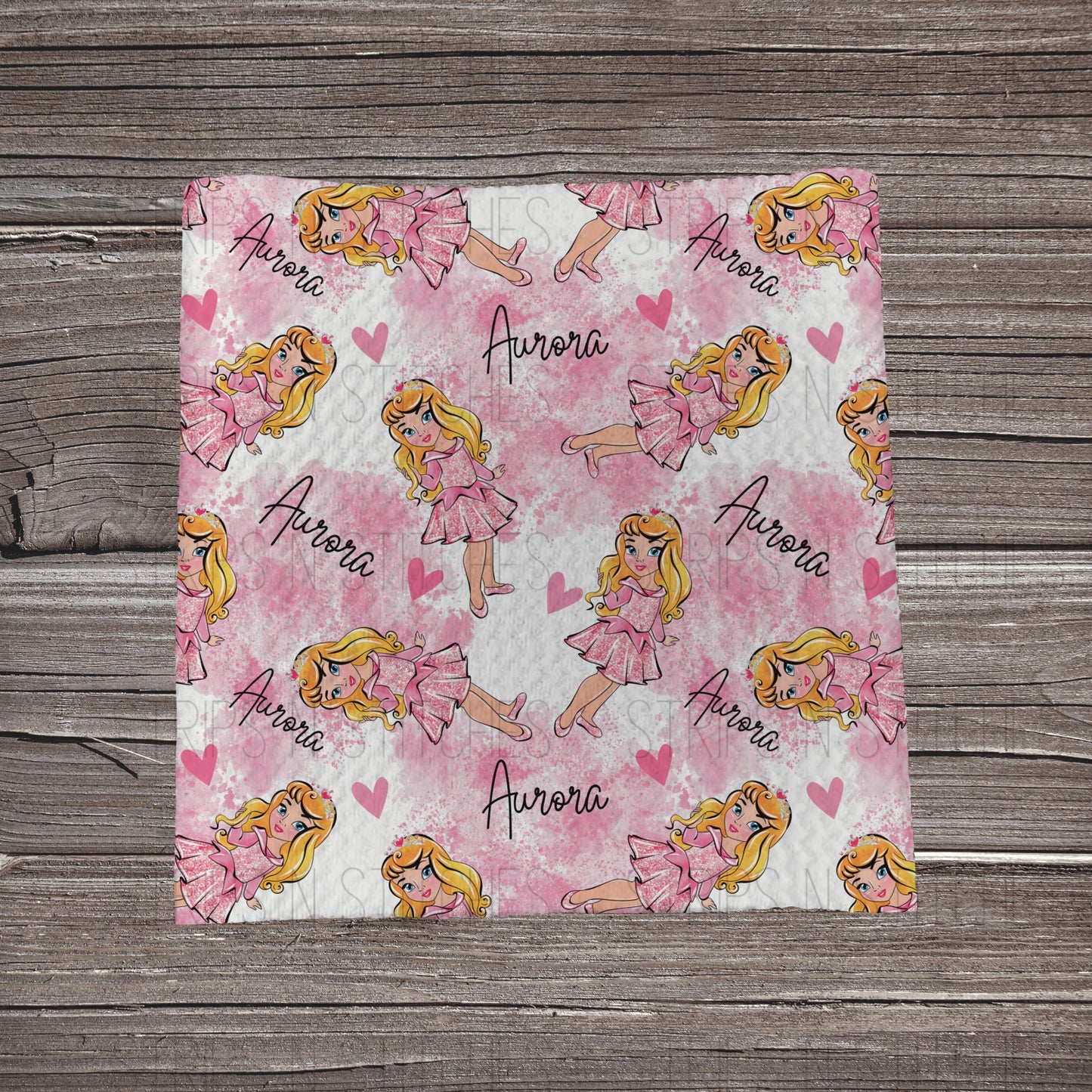 Pink A Princess Scatter | Bullet Fabric Strip | Bow Making | Scrunchie |