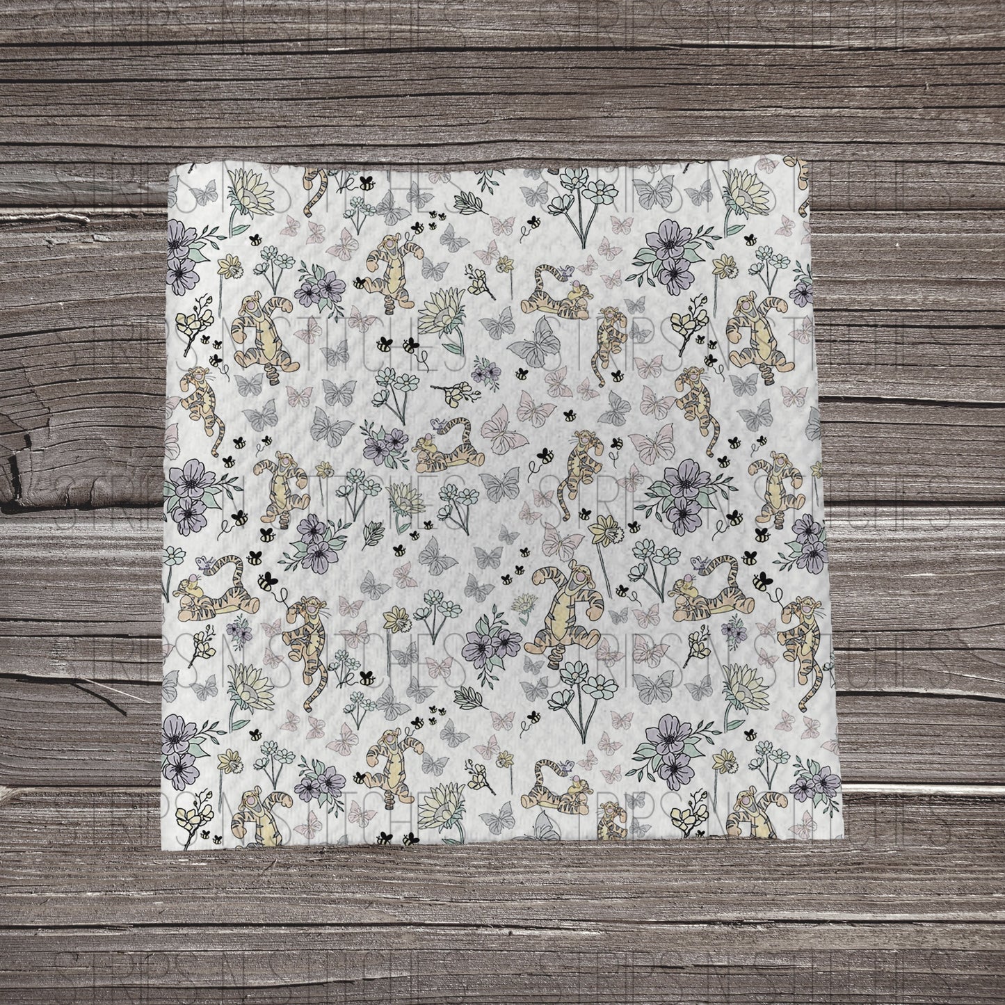 Pastel Floral Tiger | Bow Making | Headwrap | Scrunchies