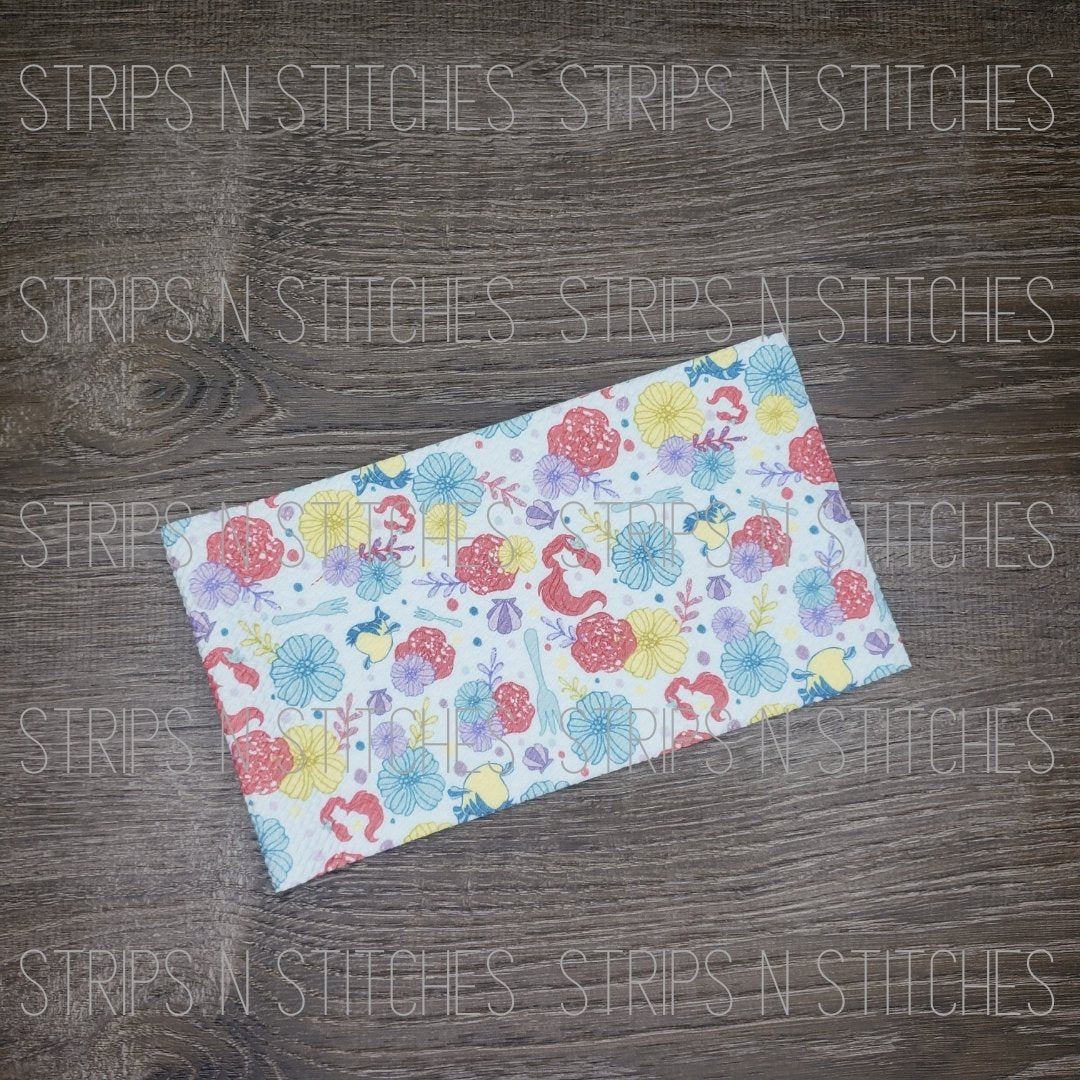 Almost Hidden Mermaid | Fabric Strip- Bow Making- Headwrap- Scrunchies