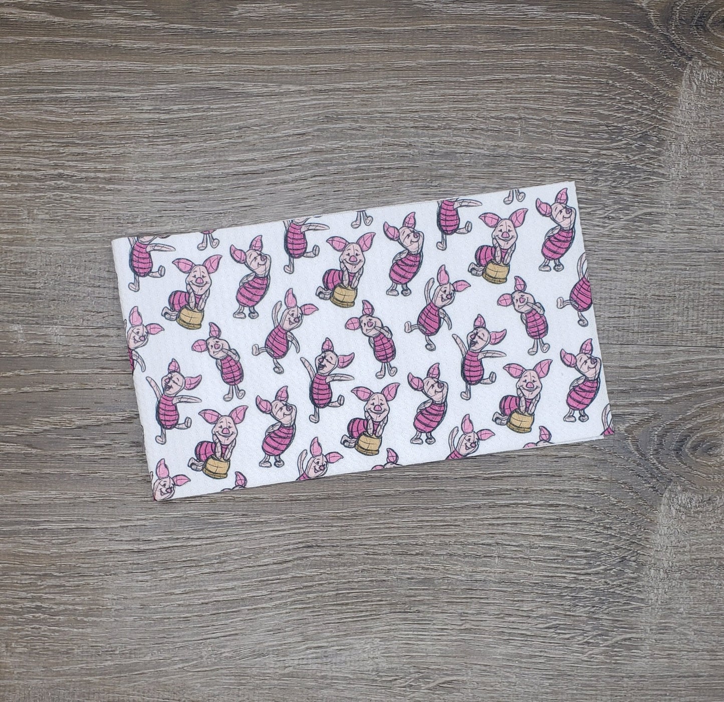 Pink Pig Fabric Strip- Bow Making- Headwrap- Scrunchies