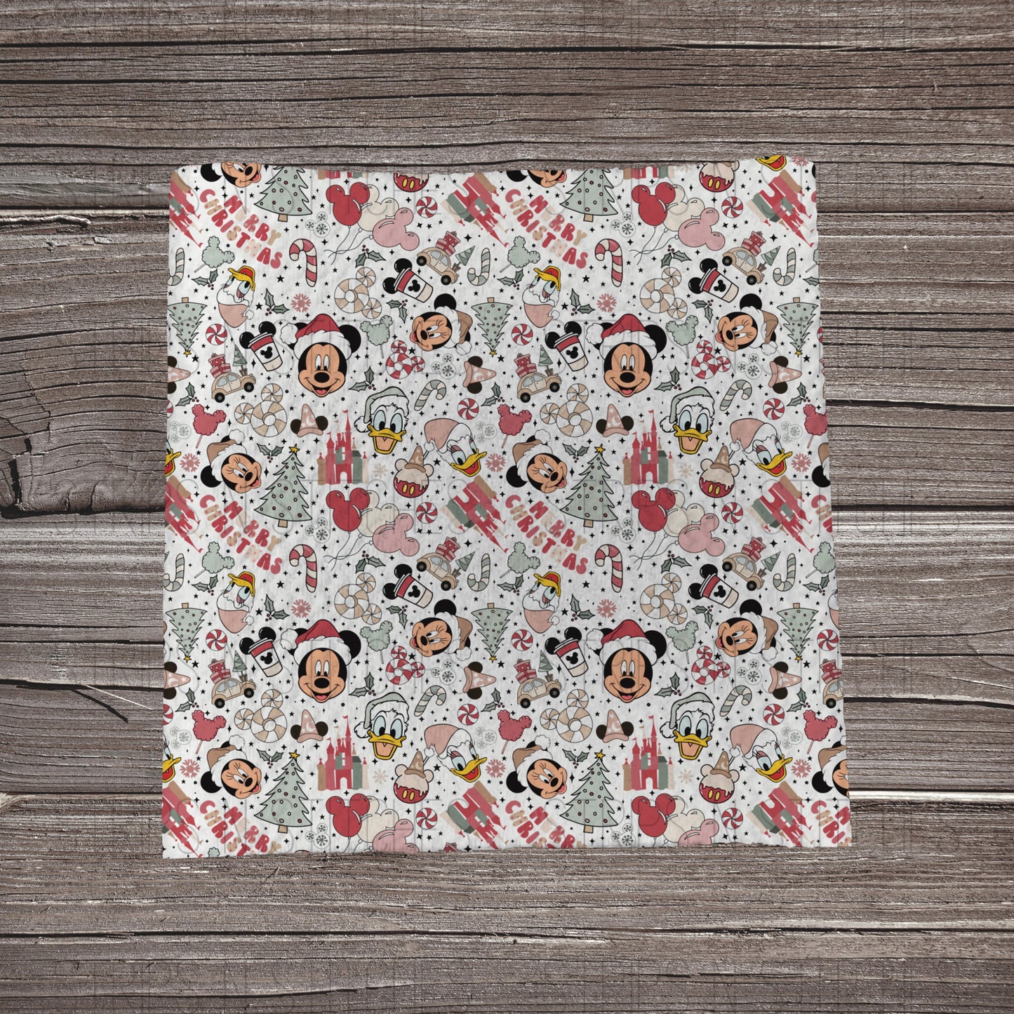 Merry Christmas Mouse & Friends | Bullet Fabric Strip | Bow Making | Scrunchie |