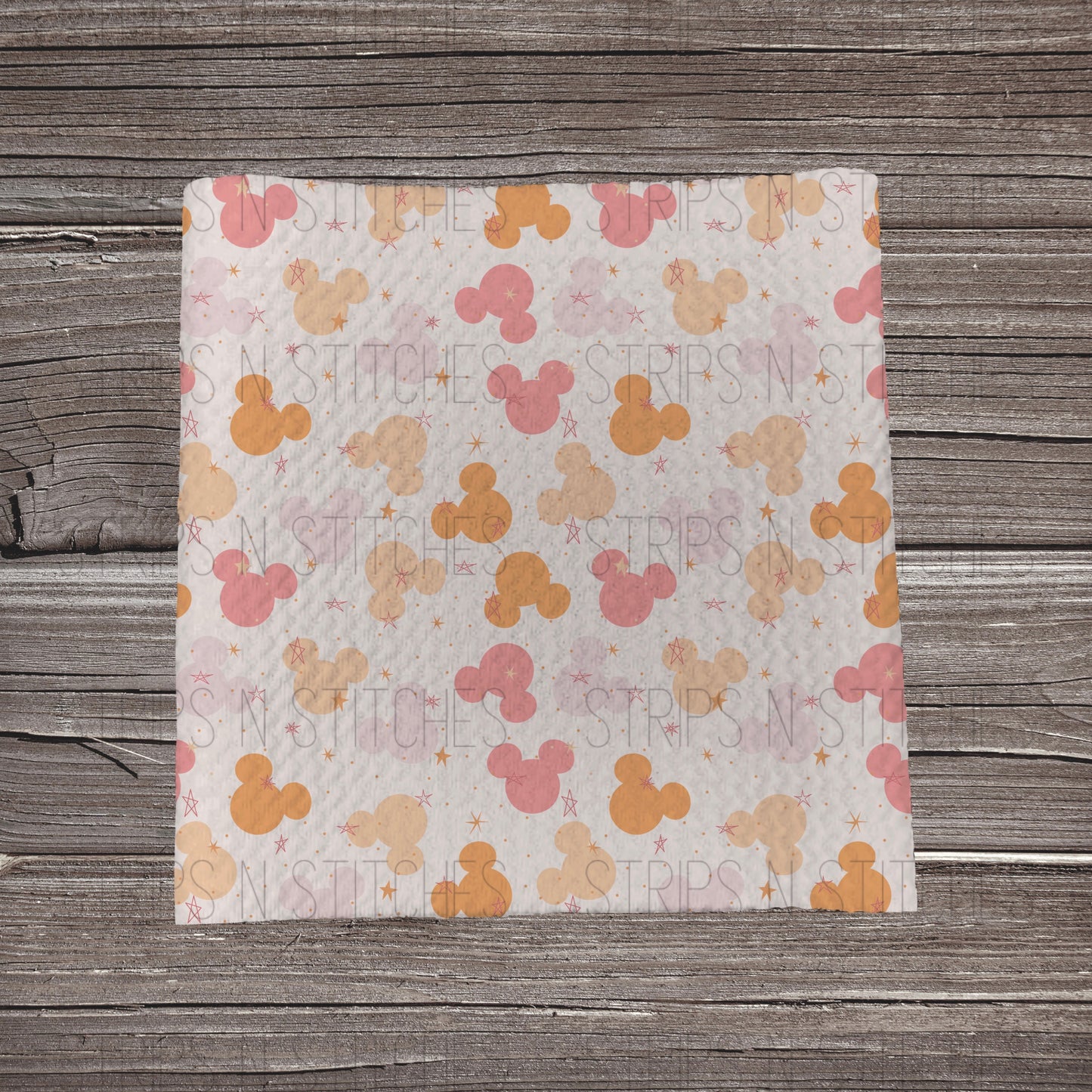 Pink & Orange MM Heads | Bullet Fabric Strip | Bow Making | Scrunchie |