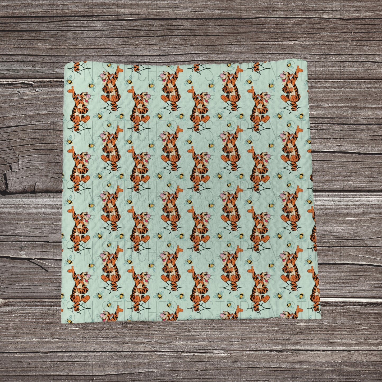 Bouncing Tiger- Mint | Fabric Strip- Bow Making | Headwraps