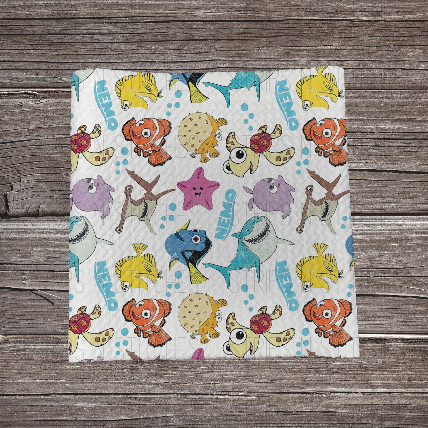 Scattered Clown Fish | Bullet Fabric Strip | Bow Making | Scrunchie | Headwraps