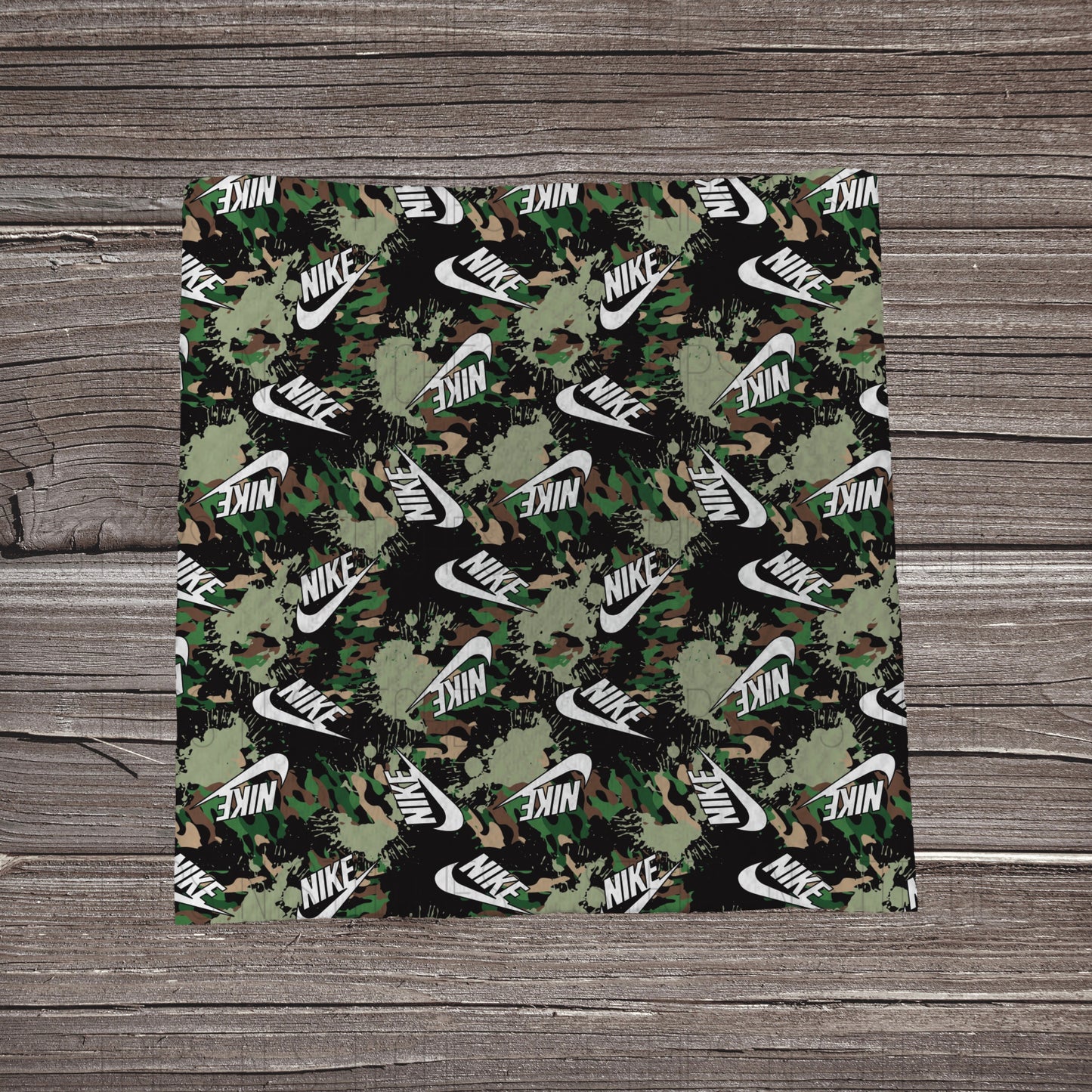 Camo Swoosh | Fabric Strip- Bow Making | Headwraps