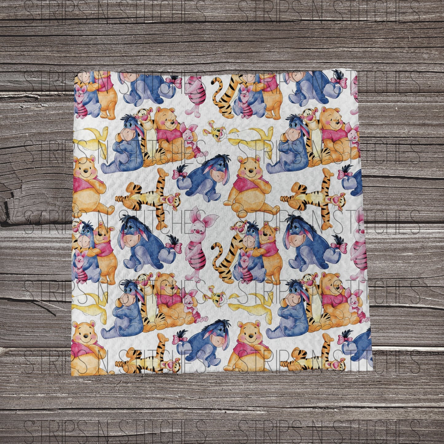 Ashdown Forest Friends Fabric Strip- Bow Making- Headwrap- Scrunchies