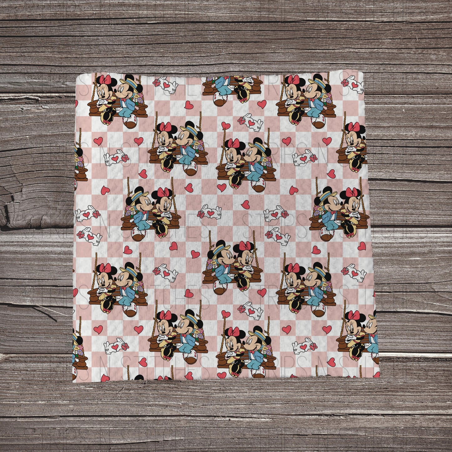 Checkered MM Couple | Bullet Fabric Strip | Bow Making | Scrunchie |