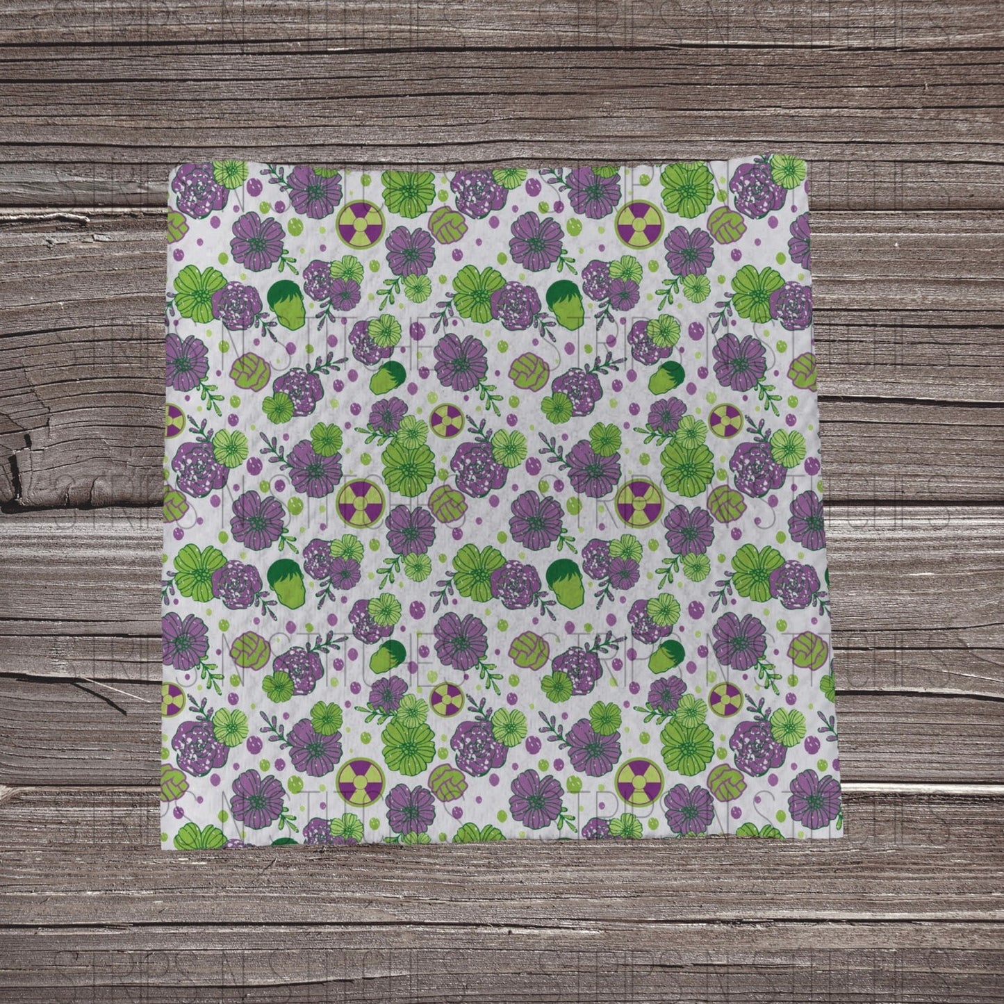 Almost Hidden Strong Man | Fabric Strip- Bow Making- Headwrap- Scrunchies