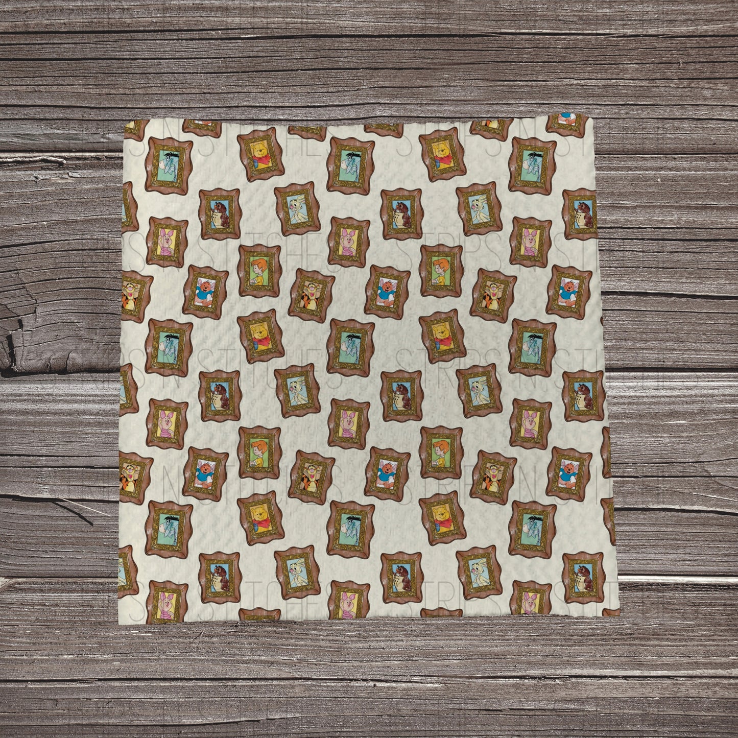 Sweet Bear Scatter Frames | Fabric Strip- Bow Making| Headwrap | S
