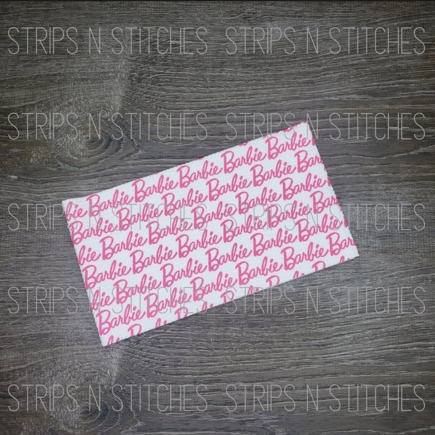 Malibu Text Fabric Strip- Bow Making- Headwrap- Scrunchies