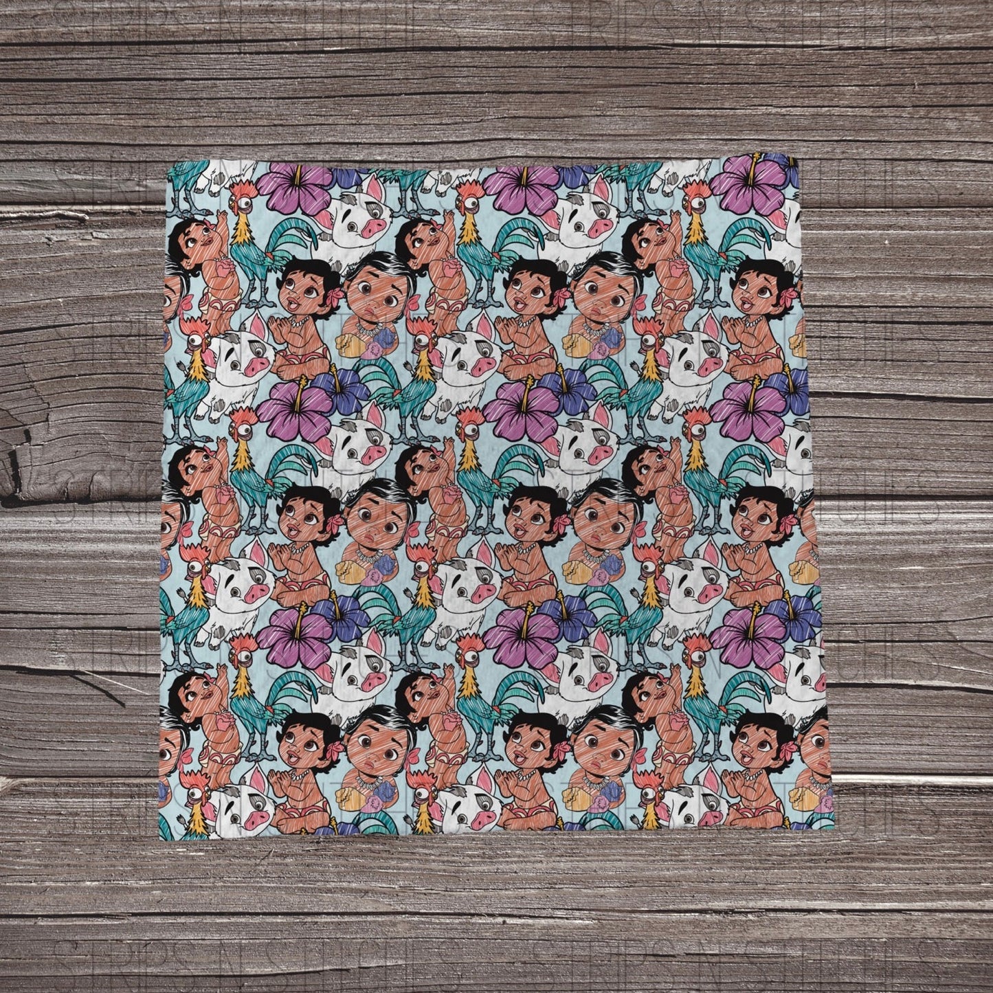 Ocean Girl Sketch | Fabric Strips | Bow Making | Headwrap | Sc