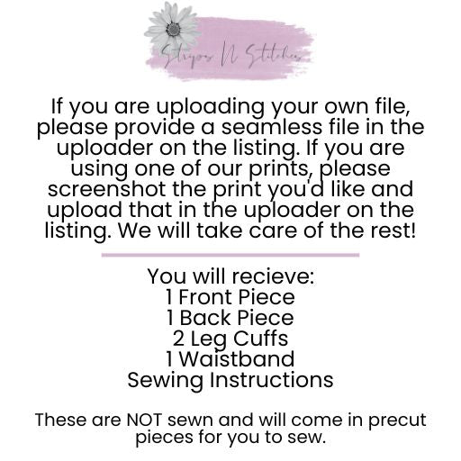 Ready to Sew Pre-Cut Flare Pants Up to Size 8