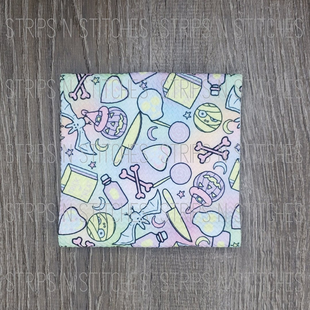 Pastel Halloween- Fabric Strip- Bow Making- Headwrap- Scrunchies