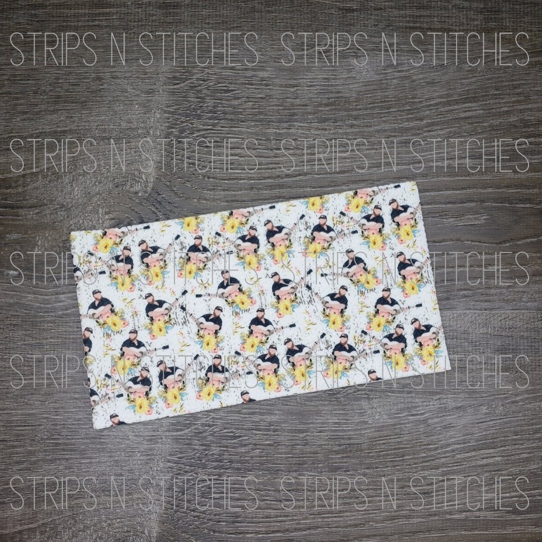 Luke Combs Fabric Strip- Bow Making- Headwrap- Scrunchies