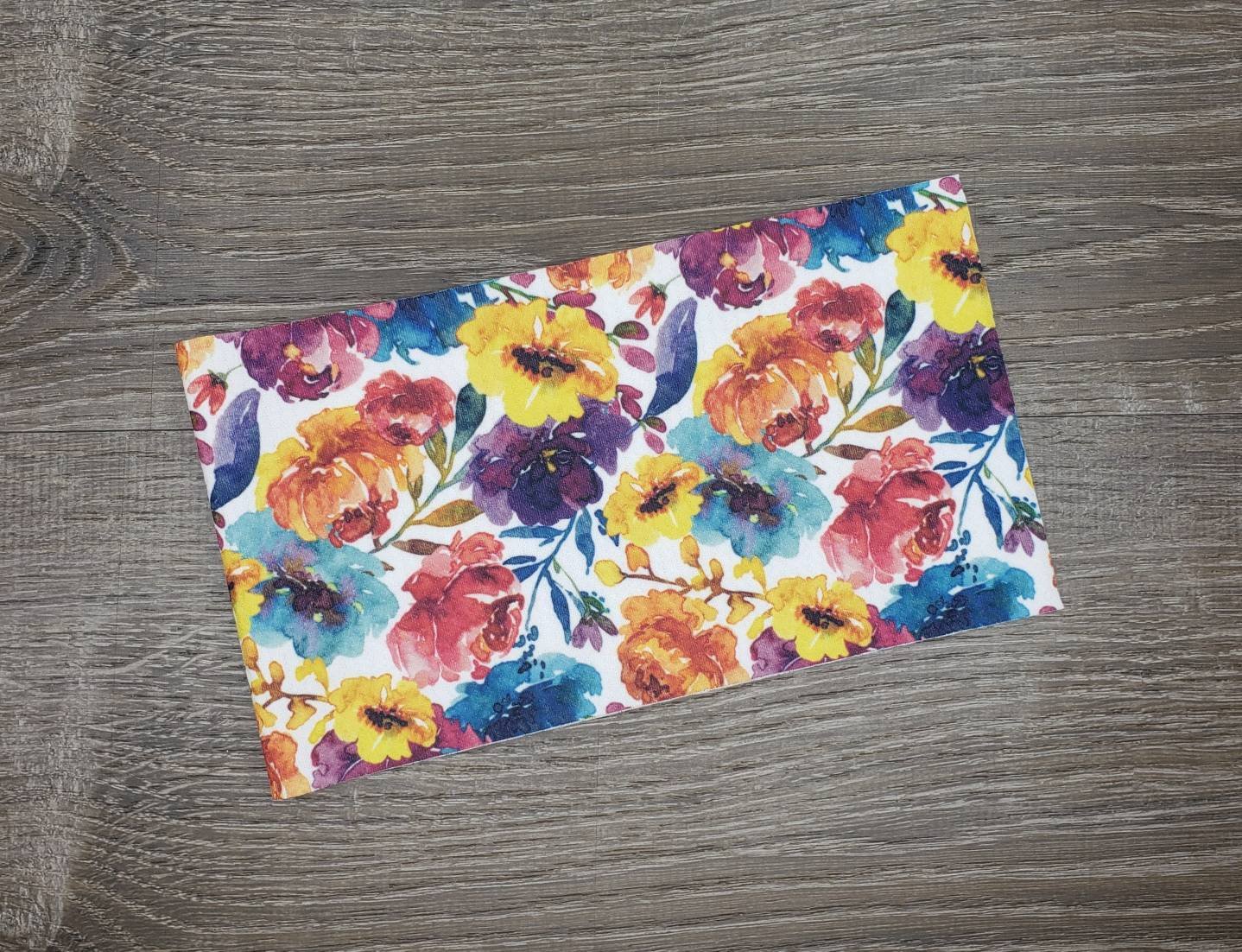 Bright Summer Floral Fabric Strip- Bow Making- Headwrap- Scrunchies