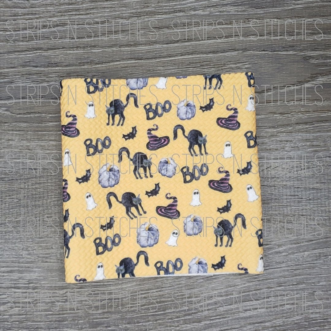 Cats, Hats & Boos - Fabric Strip- Bow Making- Headwrap- Scrunchies