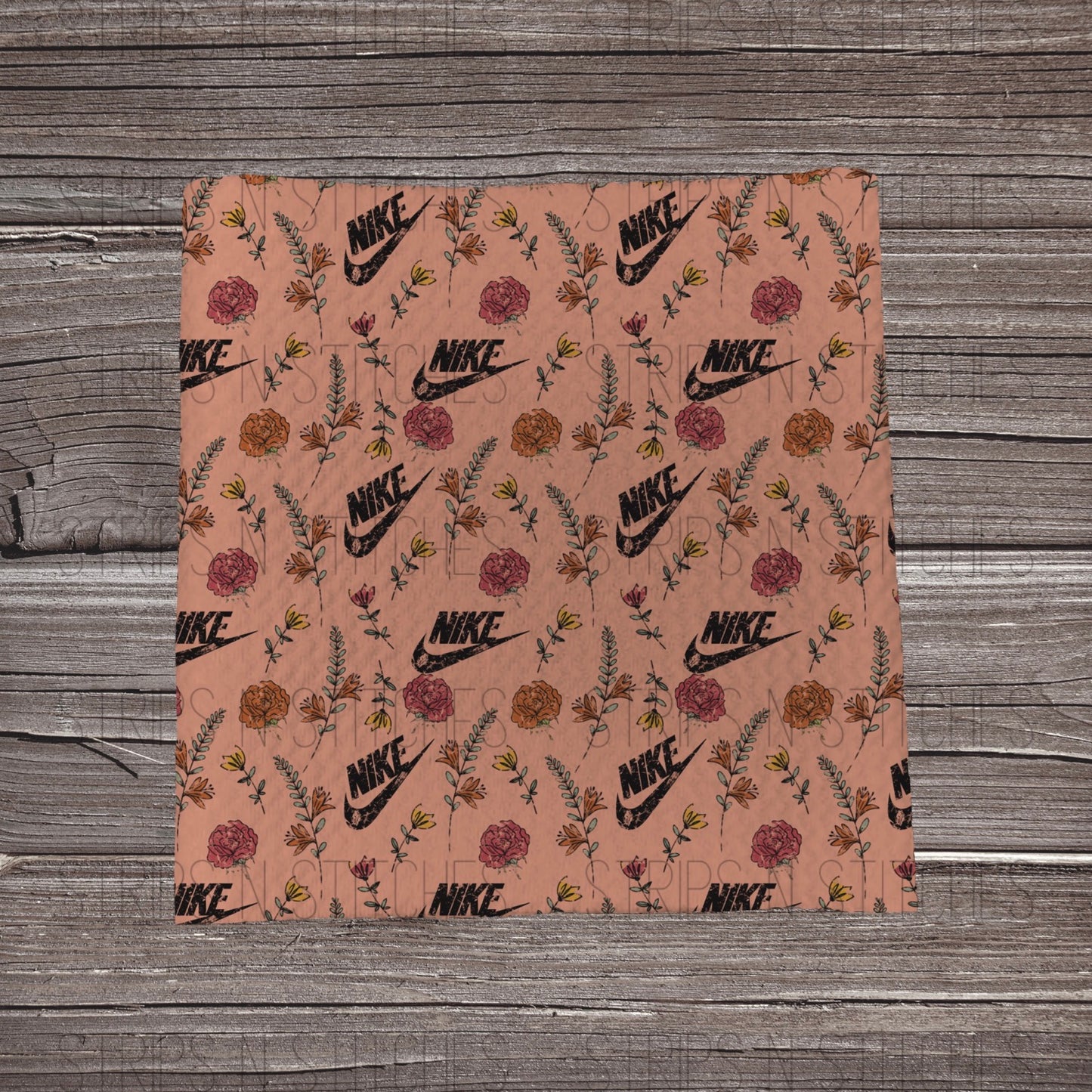 Distressed Floral Swoosh | Bow Making | Headwrap | Scrunchies