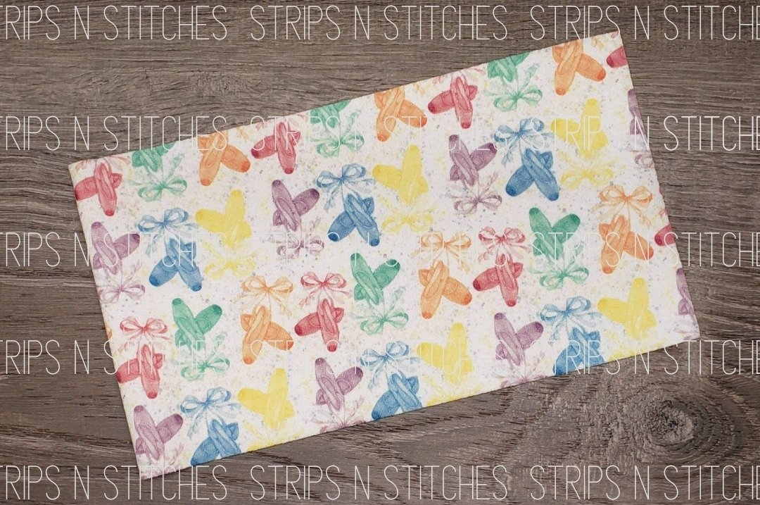 Ballet Slippers Fabric Strip- Bow Making- Headwrap- Scrunchies