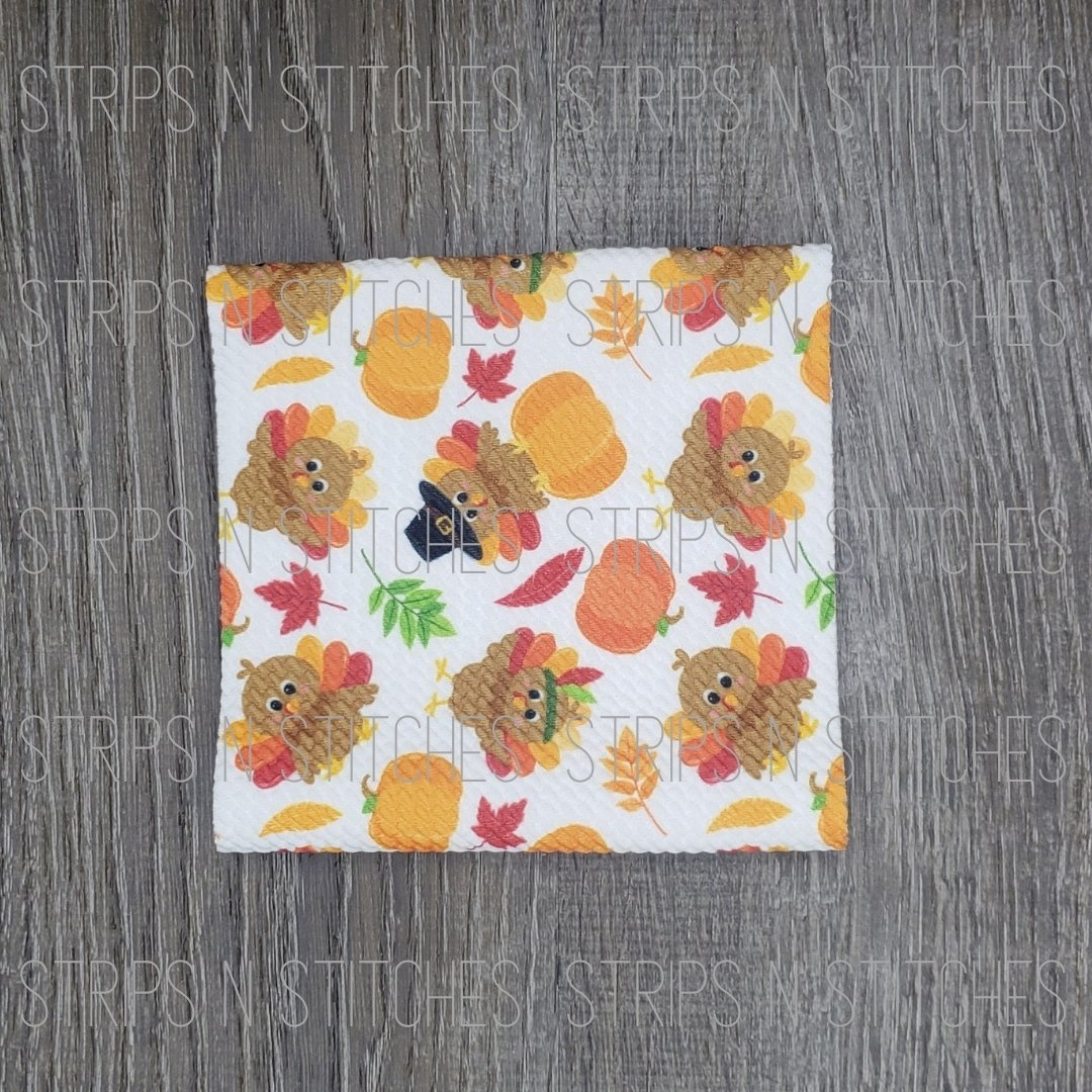 Pilgrim Turkey Fabric Strip- Bow Making- Headwrap- Scrunchies