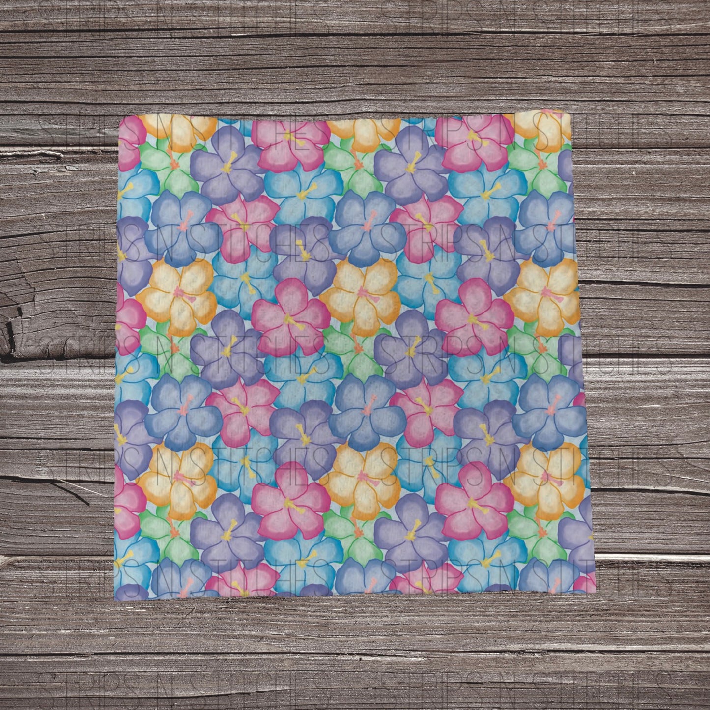 Multicolor Watercolor Flowers | Bow Making | Headwrap | Scrunchies