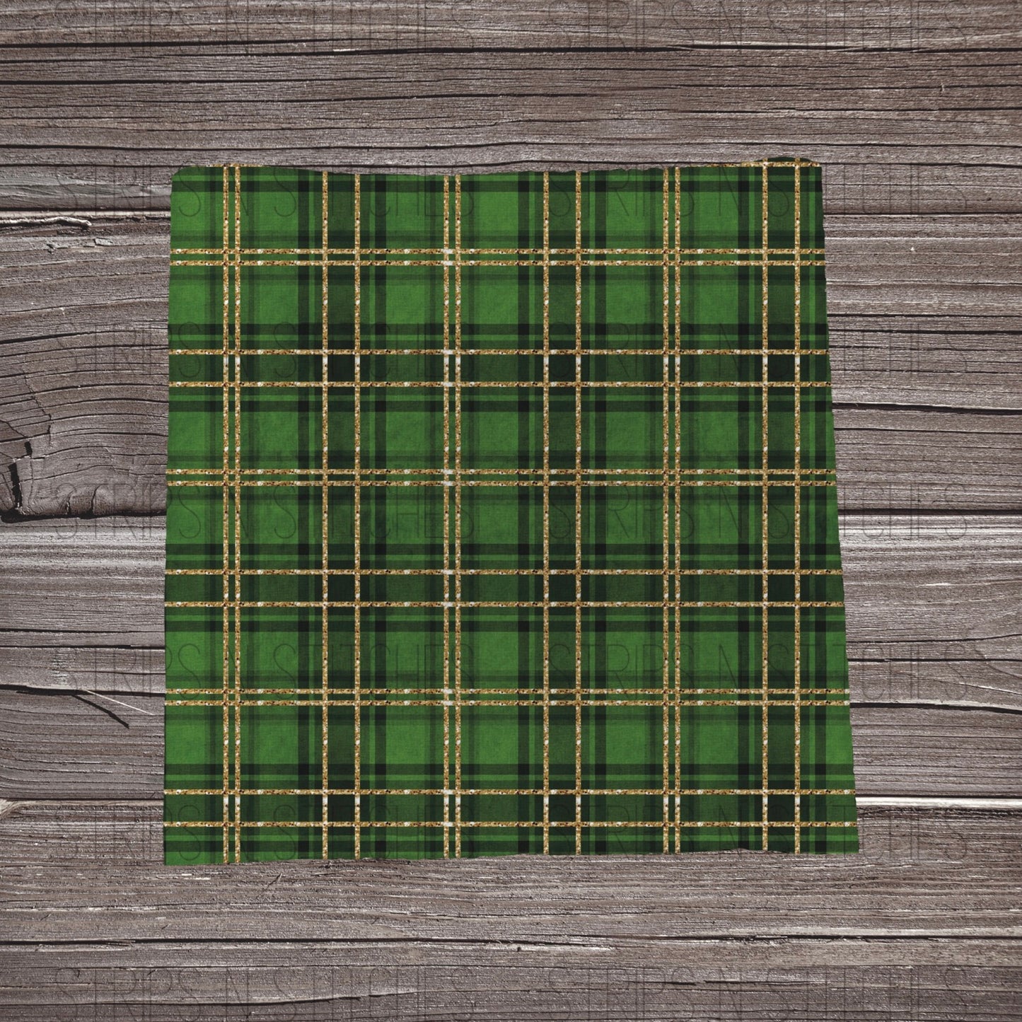 Green & Gold Plaid |Bow Making | Headwrap | Scrunchies