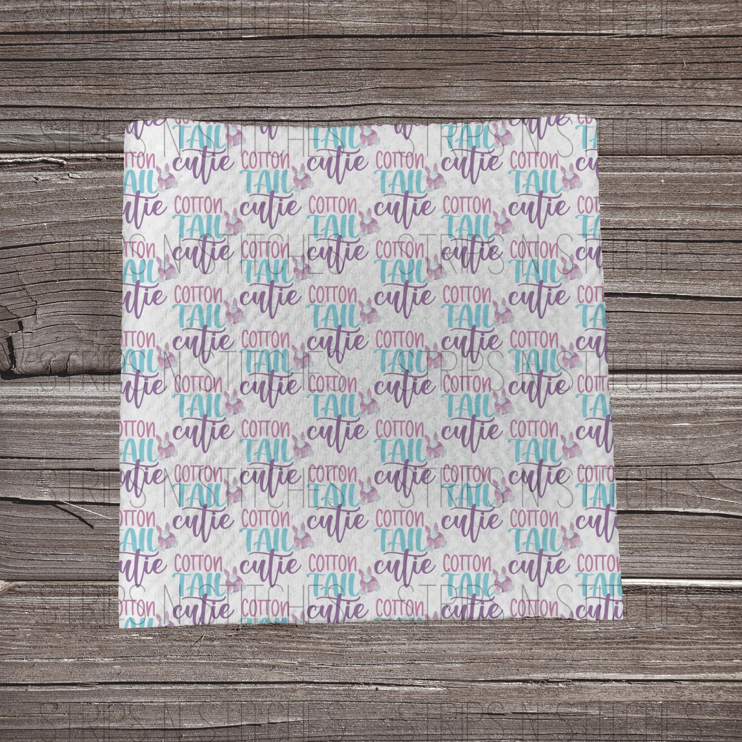 Cotton Tail Cutie | Fabric Strip- Bow Making- Headwrap- Scrunchies