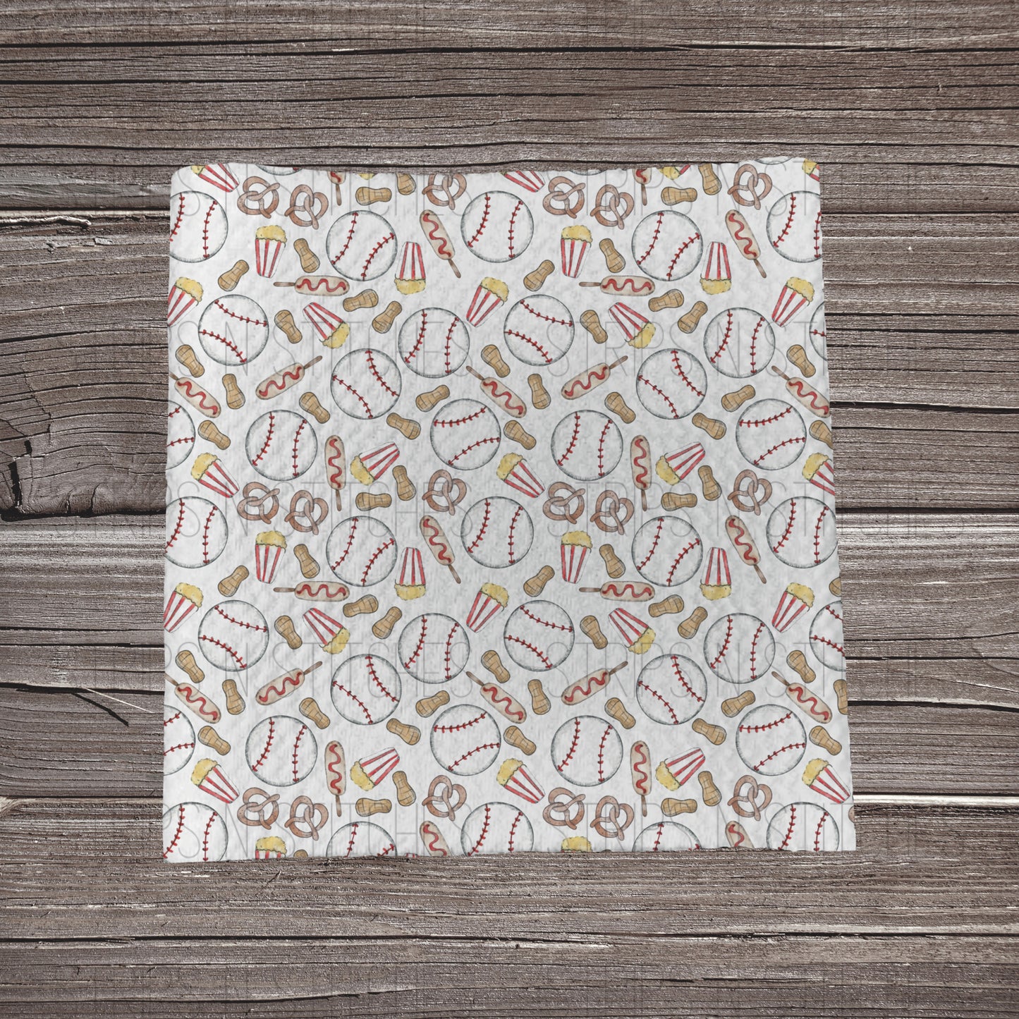 Sketchy Baseball | Fabric Strip- Bow Making | Headwraps