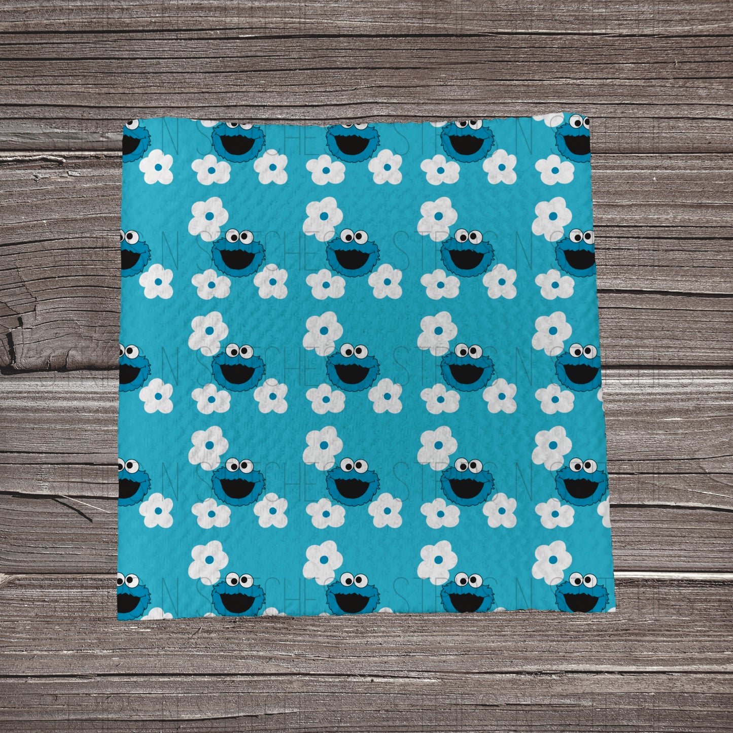 Scatter Cookie Monster with Flowers | Fabric Strips | Bow Making | Headwrap