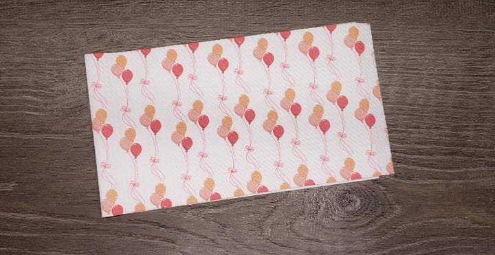 Birthday Balloons Fabric Strip- Bow Making- Headwrap- Scrunchies