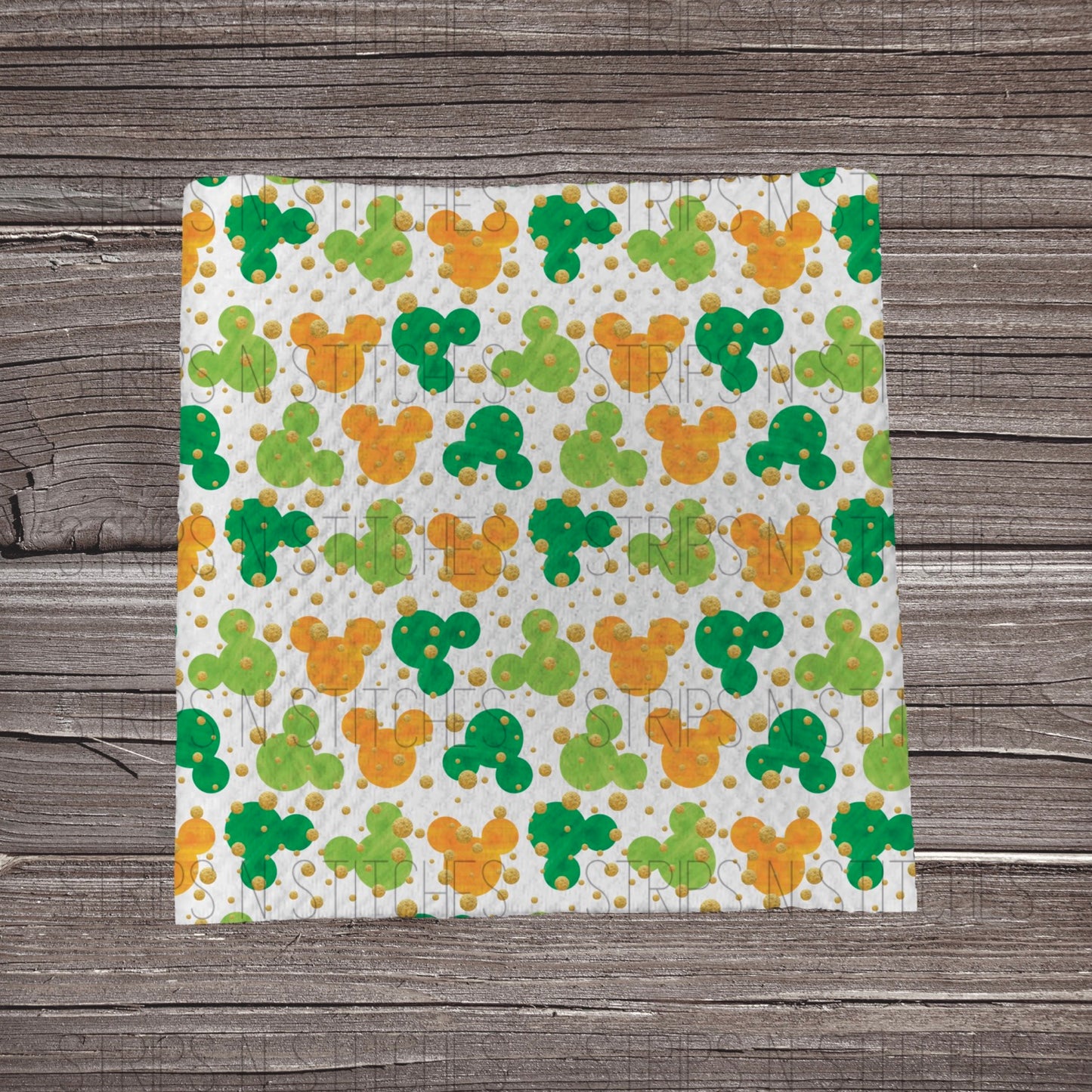 St. Patrick’s Day Mouse Heads | Fabric Strip- Bow Making- Headwrap- Scrunchies