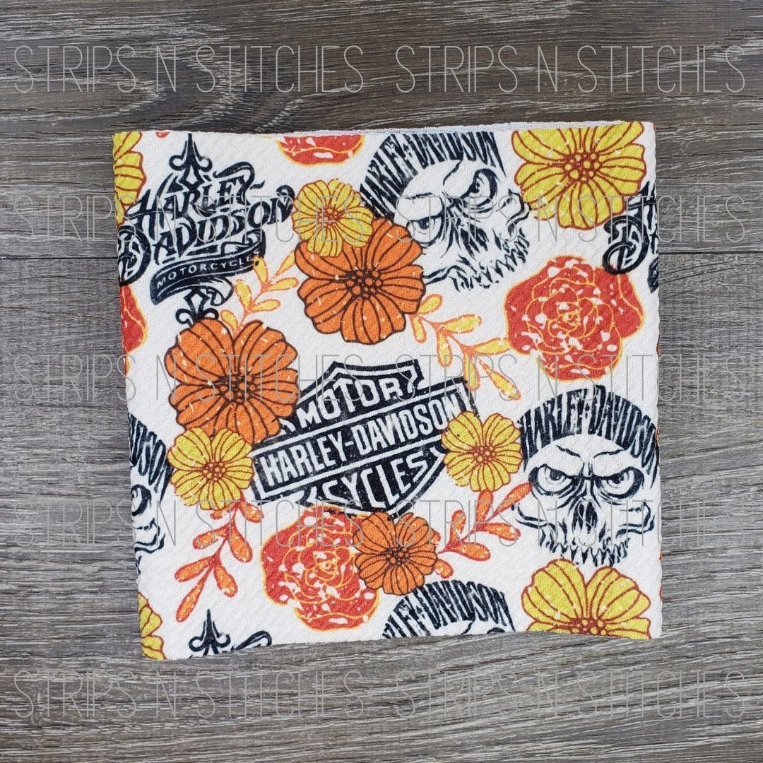 Floral Harley | Fabric Strips | Bow Making- Headwrap- Scrunchies