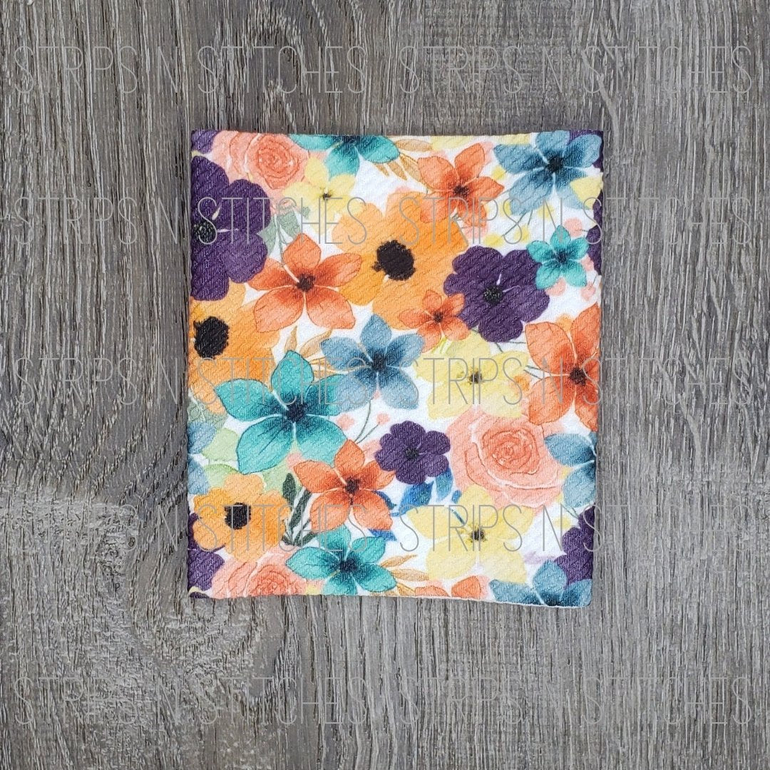 Fall Floral- Fabric Strip- Bow Making- Headwrap- Scrunchies