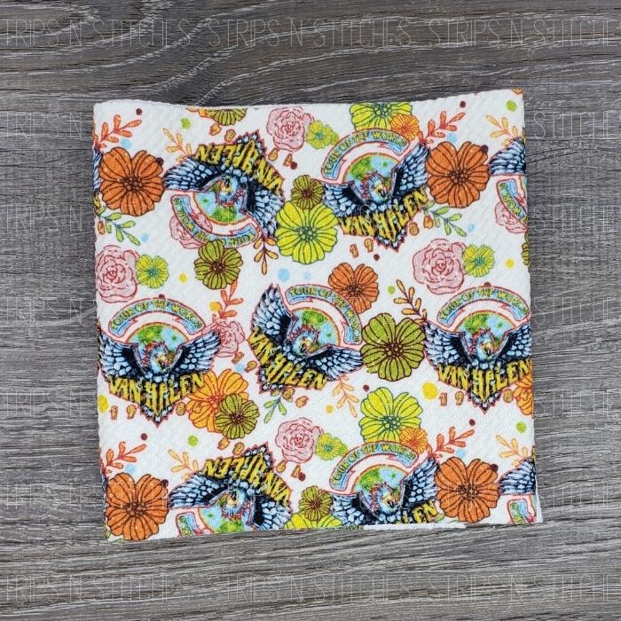 Floral Van Halen | Bullet Fabric Strip | Bow Making | Scrunchie |