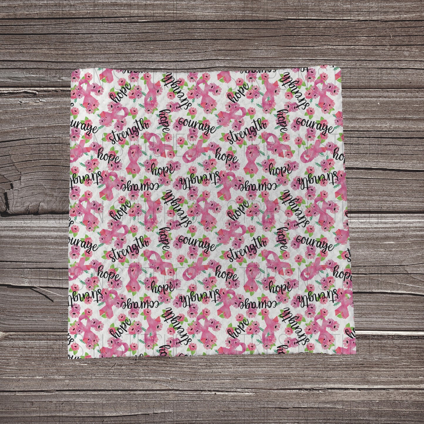 Floral Hope & Courage | Fabric Strip- Bow Making- Headwrap- Scrun