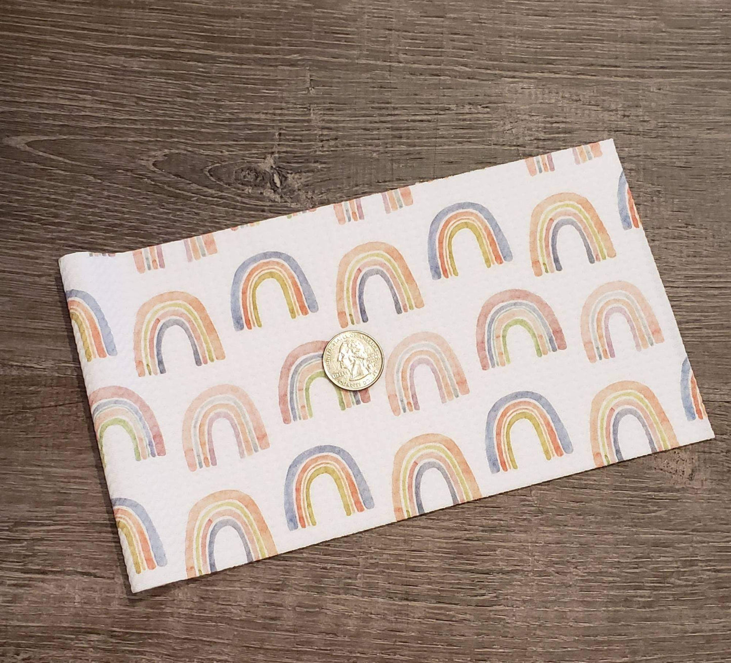 Pastel Rainbow Fabric Strip- Bow Making- Headwrap- Scrunchies