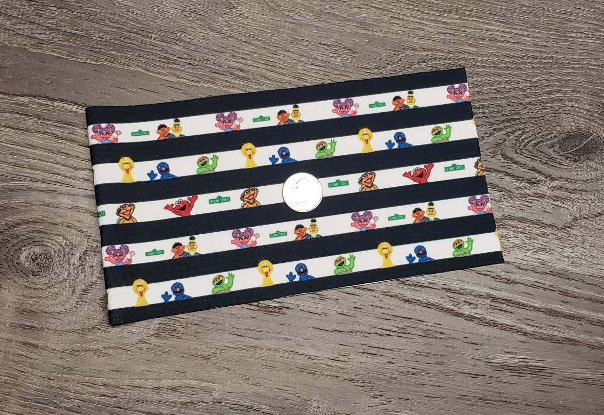 Sesame Street Fabric Strip- Bow Making- Headwrap- Scrunchies