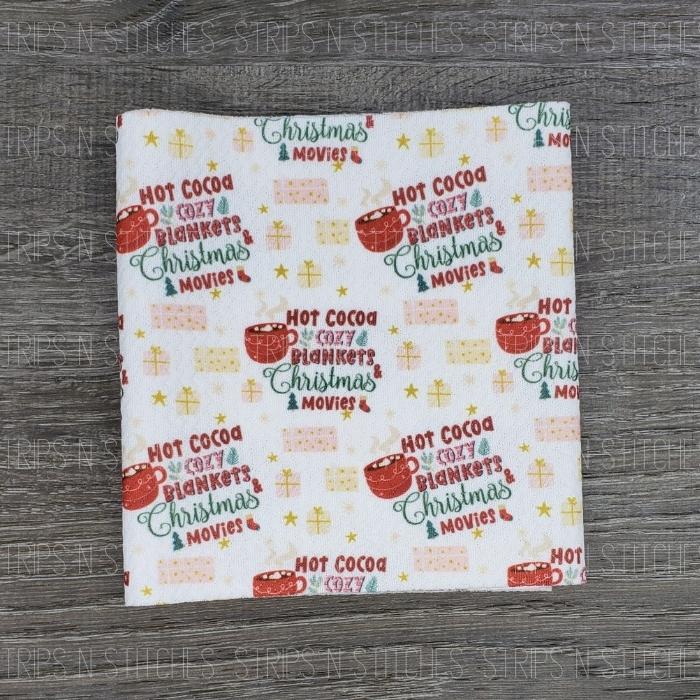 Hot Cocoa & Cozy Blankets | Bullet Fabric Strip | Bow Making | Scrunchie |