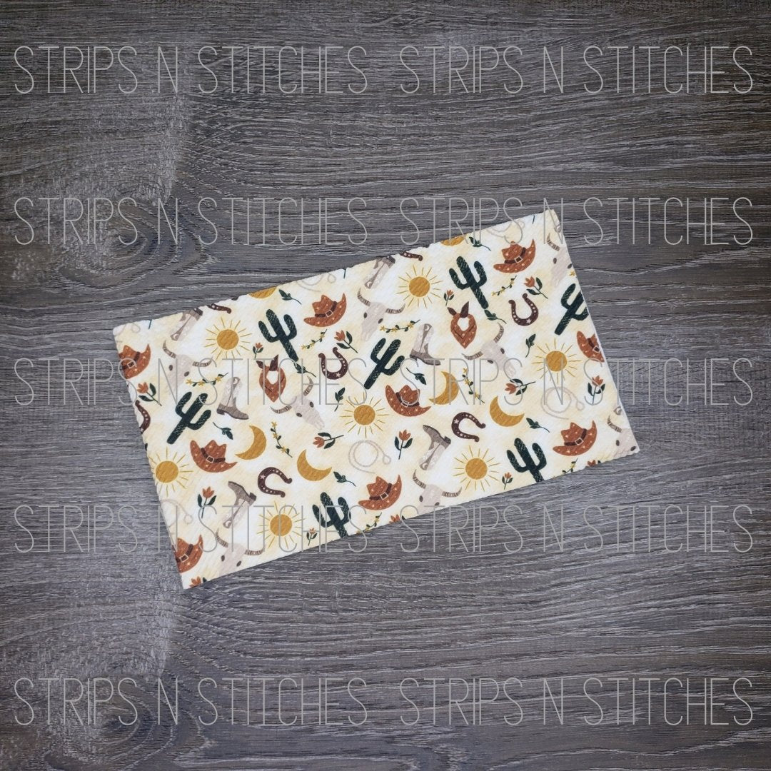 Western - Fabric Strip- Bow Making- Headwrap- Scrunchies