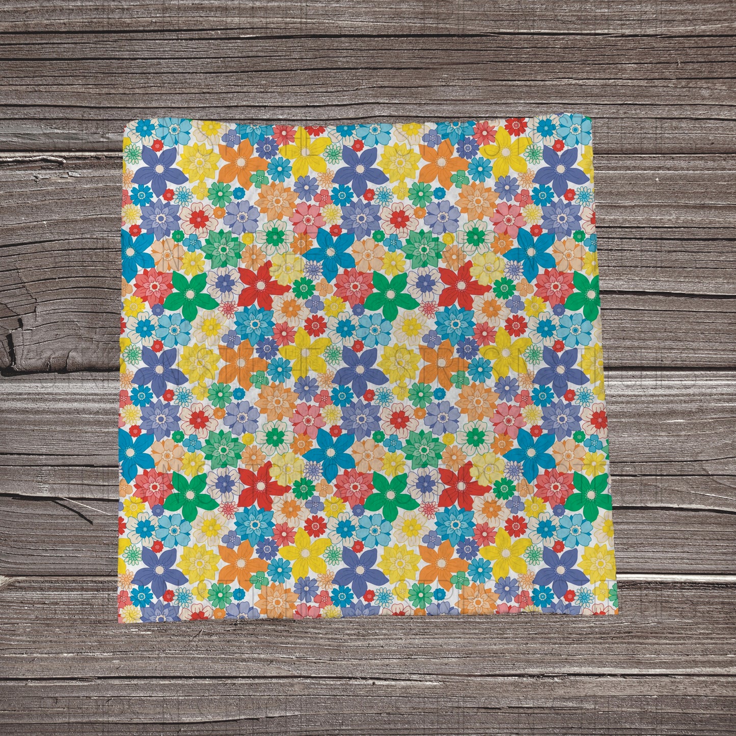 Rainbow Flowers | Fabric Strip- Bow Making-