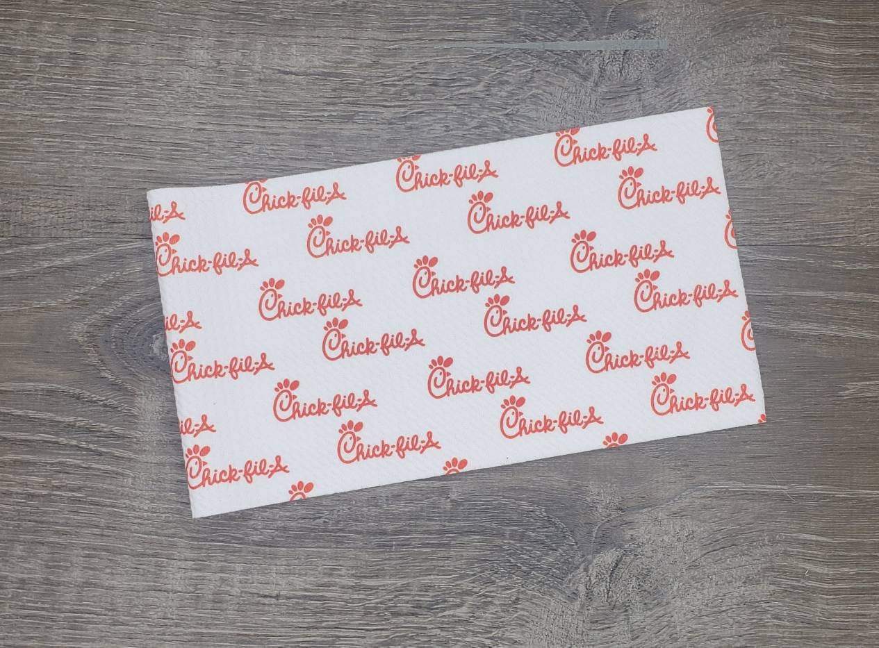 Chick Fil A Fabric Strip- Bow Making- Headwrap- Scrunchies
