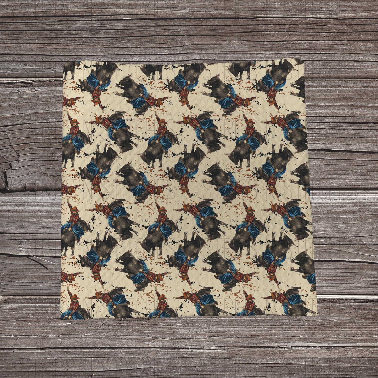 Bull Rider | Fabric Strip- Bow Making- Headwrap- Scrun