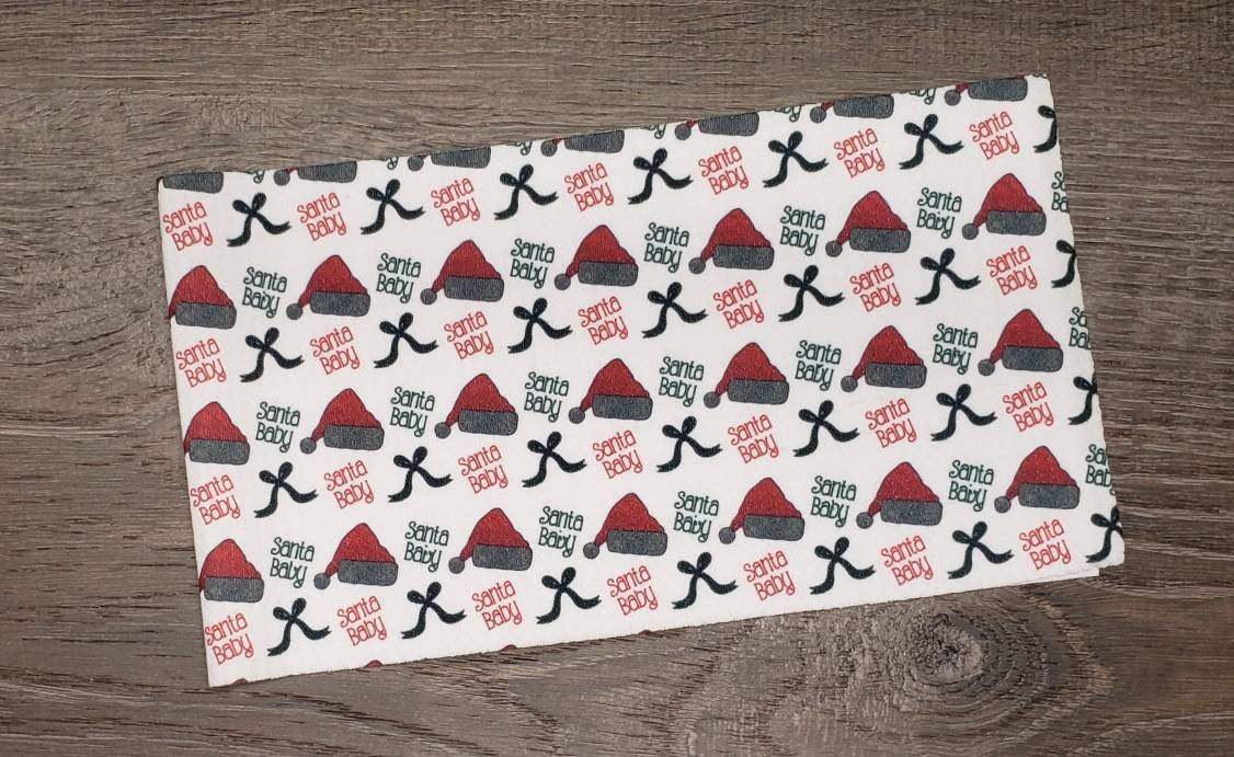 Santa Baby Fabric Strip- Bow Making- Headwrap- Scrunchies