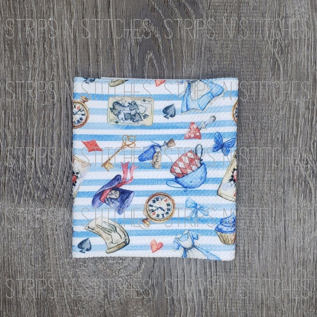 Striped Alice- Fabric Strip- Bow Making- Headwrap- Scrunchies